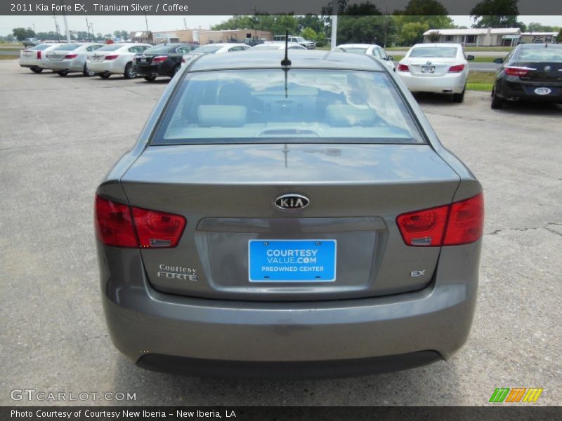 Titanium Silver / Coffee 2011 Kia Forte EX