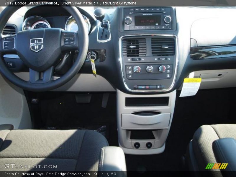 Bright Silver Metallic / Black/Light Graystone 2012 Dodge Grand Caravan SE
