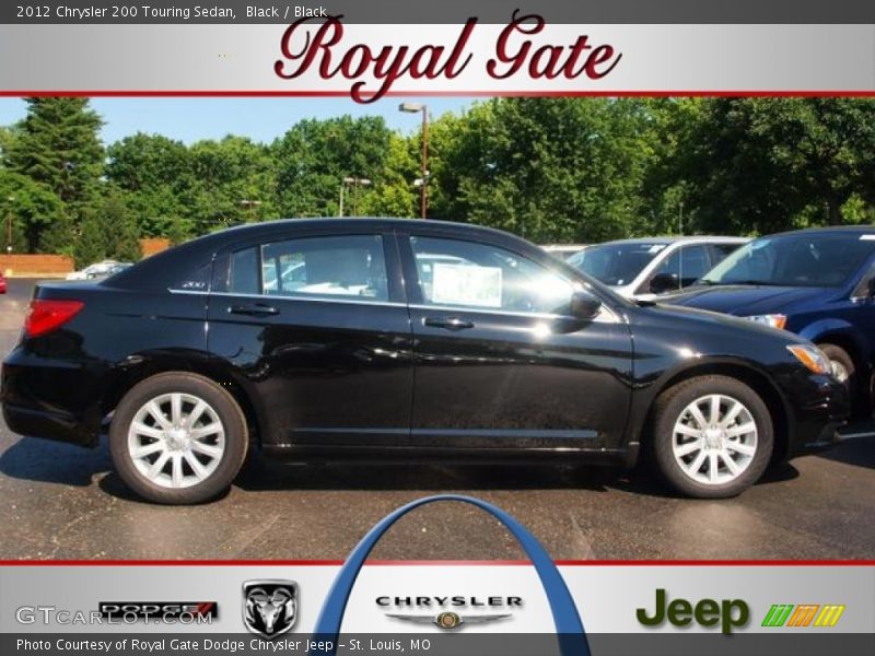 Black / Black 2012 Chrysler 200 Touring Sedan