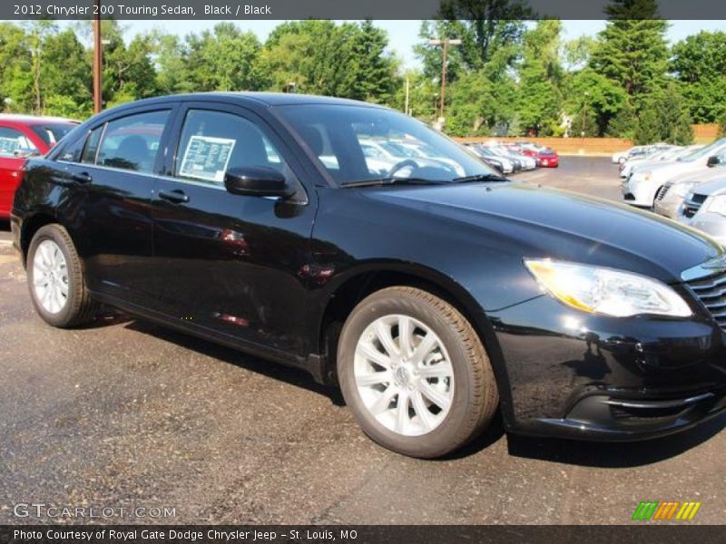 Black / Black 2012 Chrysler 200 Touring Sedan