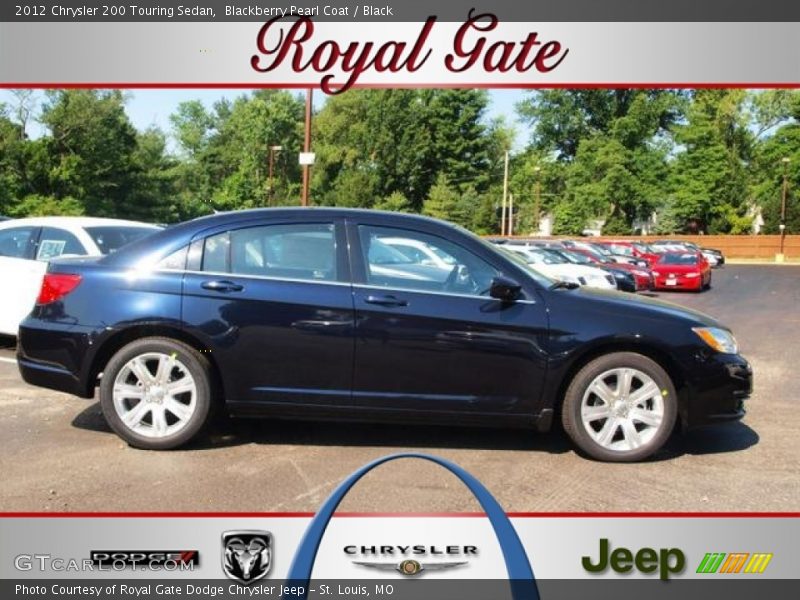 Blackberry Pearl Coat / Black 2012 Chrysler 200 Touring Sedan