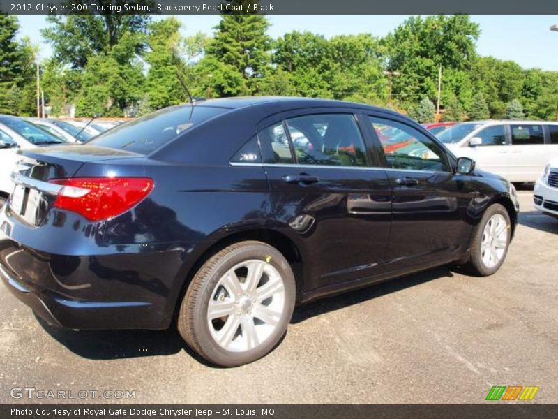 Blackberry Pearl Coat / Black 2012 Chrysler 200 Touring Sedan