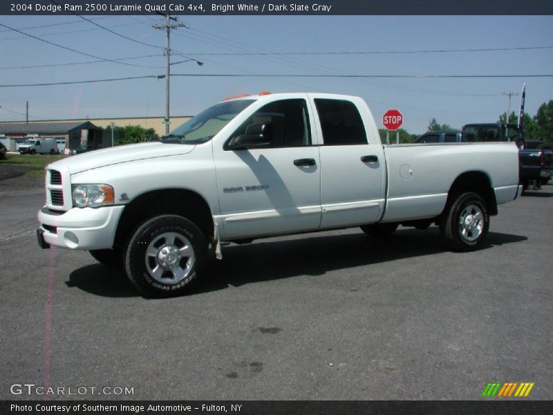 Bright White / Dark Slate Gray 2004 Dodge Ram 2500 Laramie Quad Cab 4x4