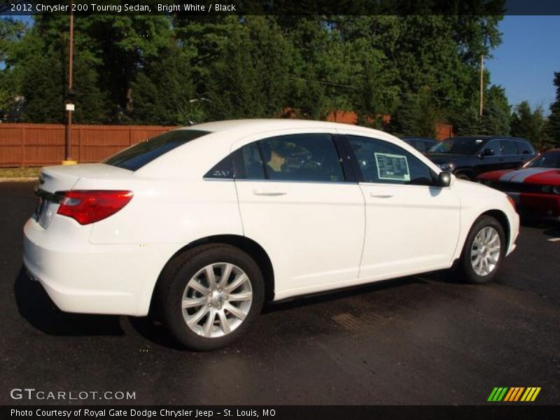 Bright White / Black 2012 Chrysler 200 Touring Sedan
