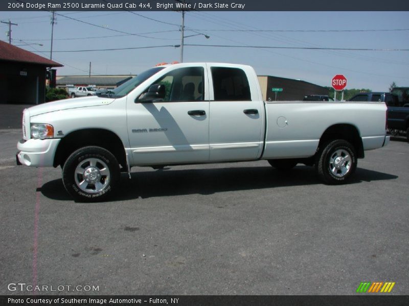 Bright White / Dark Slate Gray 2004 Dodge Ram 2500 Laramie Quad Cab 4x4