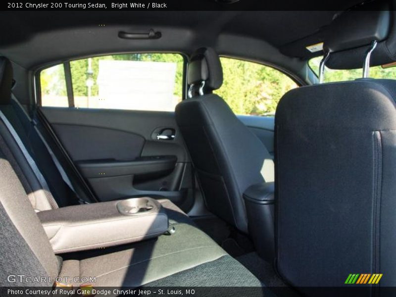 Bright White / Black 2012 Chrysler 200 Touring Sedan