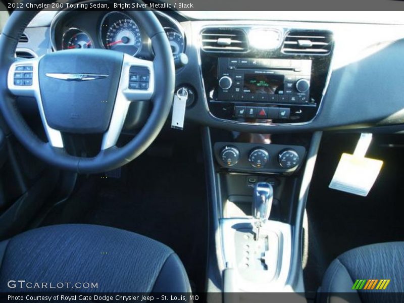 Bright Silver Metallic / Black 2012 Chrysler 200 Touring Sedan