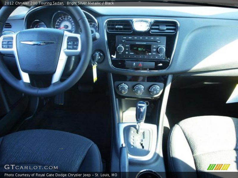 Bright Silver Metallic / Black 2012 Chrysler 200 Touring Sedan