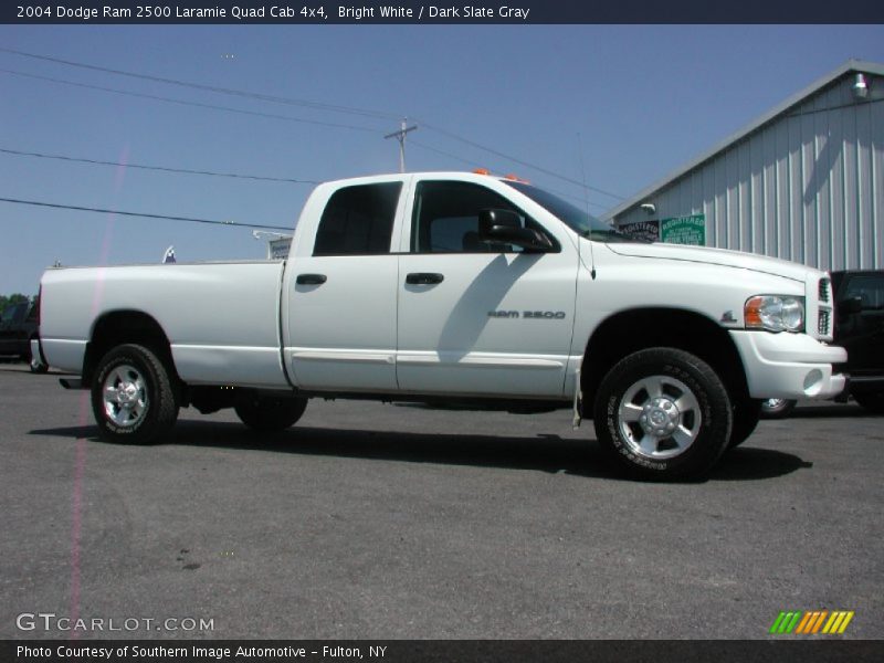 Bright White / Dark Slate Gray 2004 Dodge Ram 2500 Laramie Quad Cab 4x4