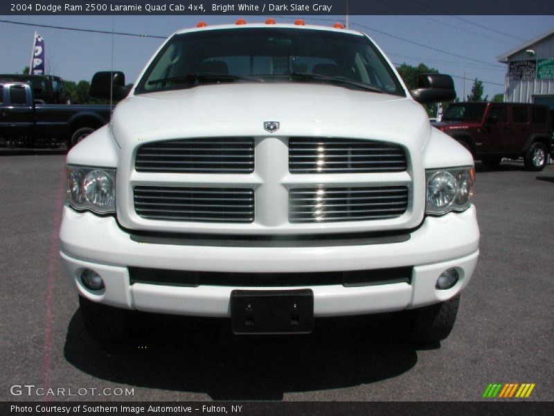 Bright White / Dark Slate Gray 2004 Dodge Ram 2500 Laramie Quad Cab 4x4