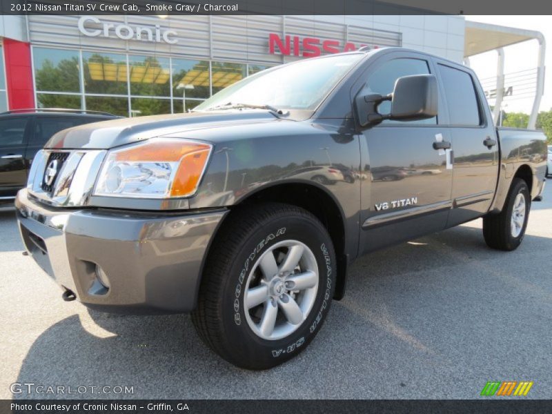 Smoke Gray / Charcoal 2012 Nissan Titan SV Crew Cab