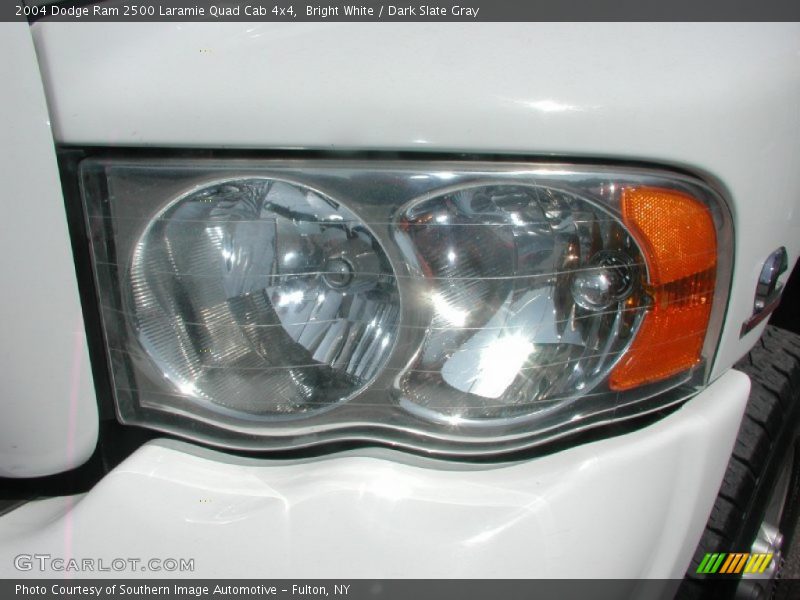 Bright White / Dark Slate Gray 2004 Dodge Ram 2500 Laramie Quad Cab 4x4