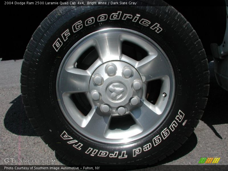 Bright White / Dark Slate Gray 2004 Dodge Ram 2500 Laramie Quad Cab 4x4