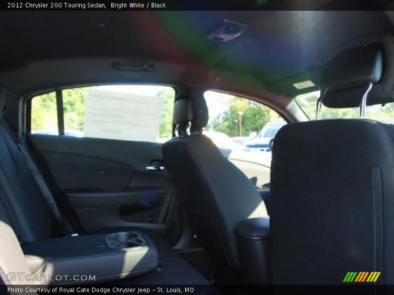 Bright White / Black 2012 Chrysler 200 Touring Sedan