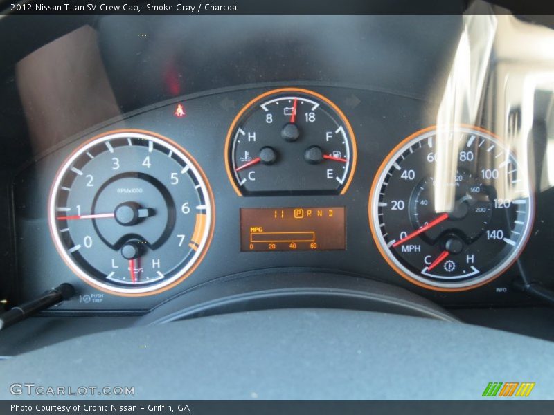 Smoke Gray / Charcoal 2012 Nissan Titan SV Crew Cab