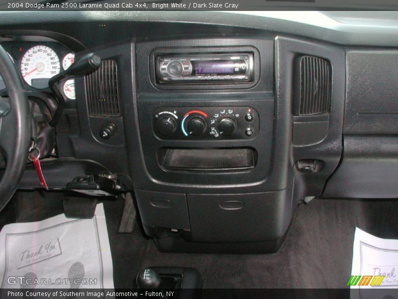 Bright White / Dark Slate Gray 2004 Dodge Ram 2500 Laramie Quad Cab 4x4