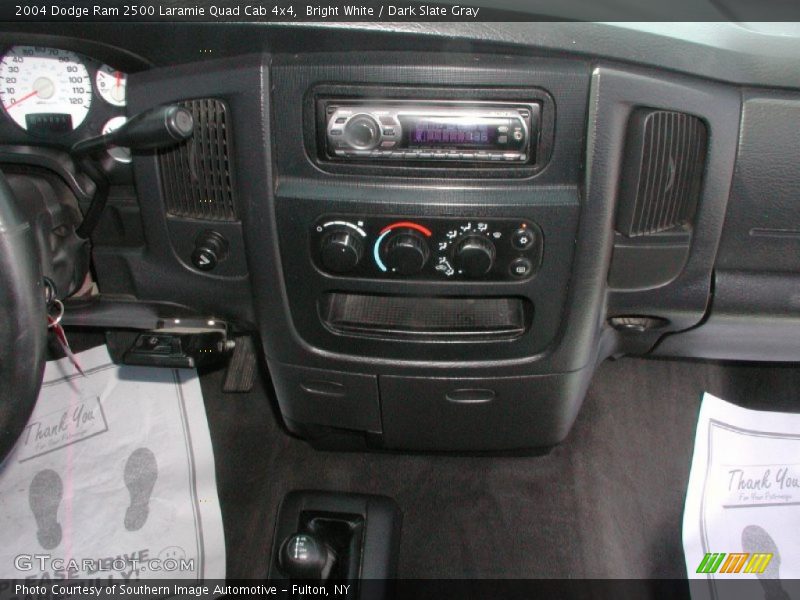 Bright White / Dark Slate Gray 2004 Dodge Ram 2500 Laramie Quad Cab 4x4