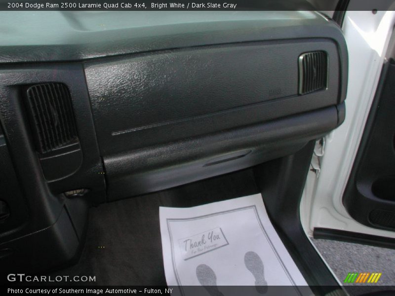Bright White / Dark Slate Gray 2004 Dodge Ram 2500 Laramie Quad Cab 4x4