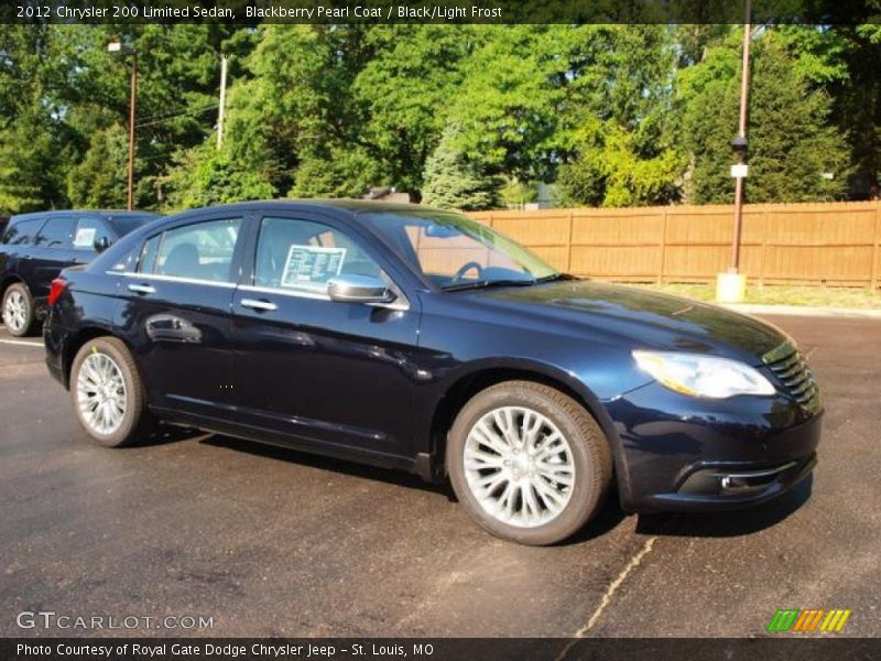 Blackberry Pearl Coat / Black/Light Frost 2012 Chrysler 200 Limited Sedan