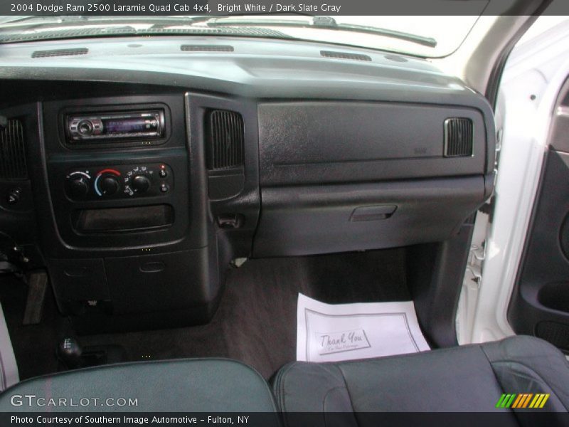 Bright White / Dark Slate Gray 2004 Dodge Ram 2500 Laramie Quad Cab 4x4