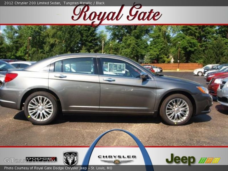 Tungsten Metallic / Black 2012 Chrysler 200 Limited Sedan
