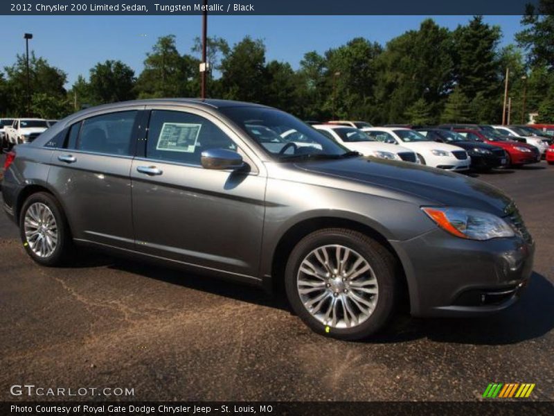 Tungsten Metallic / Black 2012 Chrysler 200 Limited Sedan