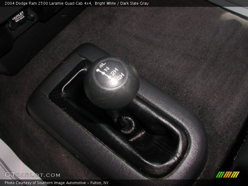 Bright White / Dark Slate Gray 2004 Dodge Ram 2500 Laramie Quad Cab 4x4