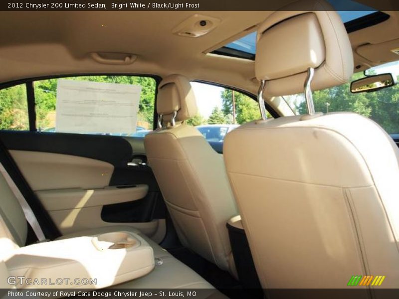 Bright White / Black/Light Frost 2012 Chrysler 200 Limited Sedan