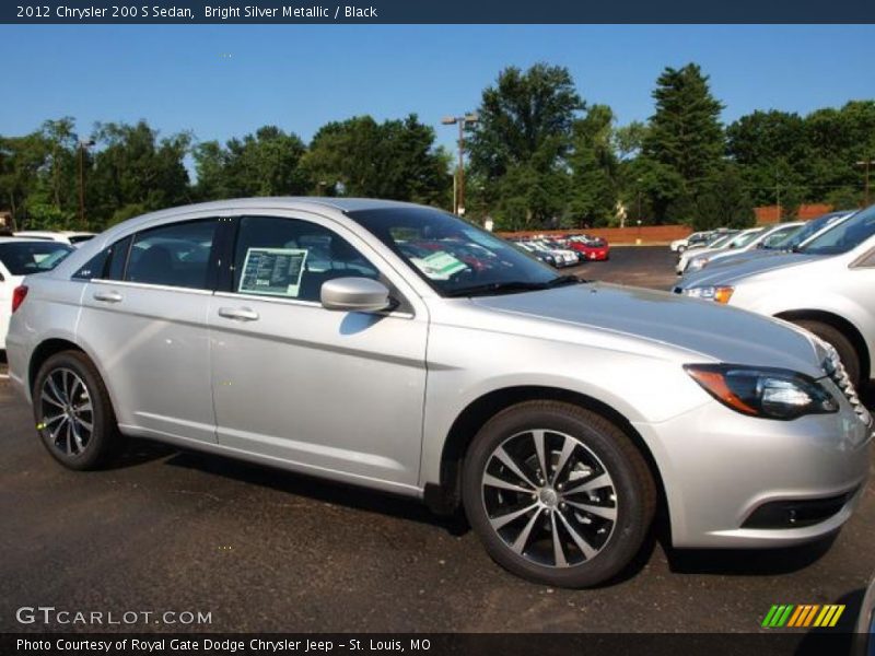 Bright Silver Metallic / Black 2012 Chrysler 200 S Sedan