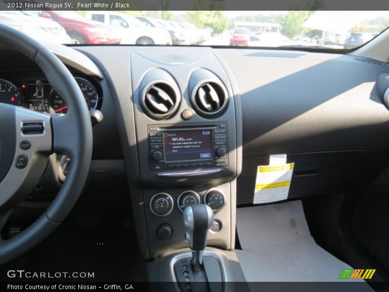 Pearl White / Black 2012 Nissan Rogue SV