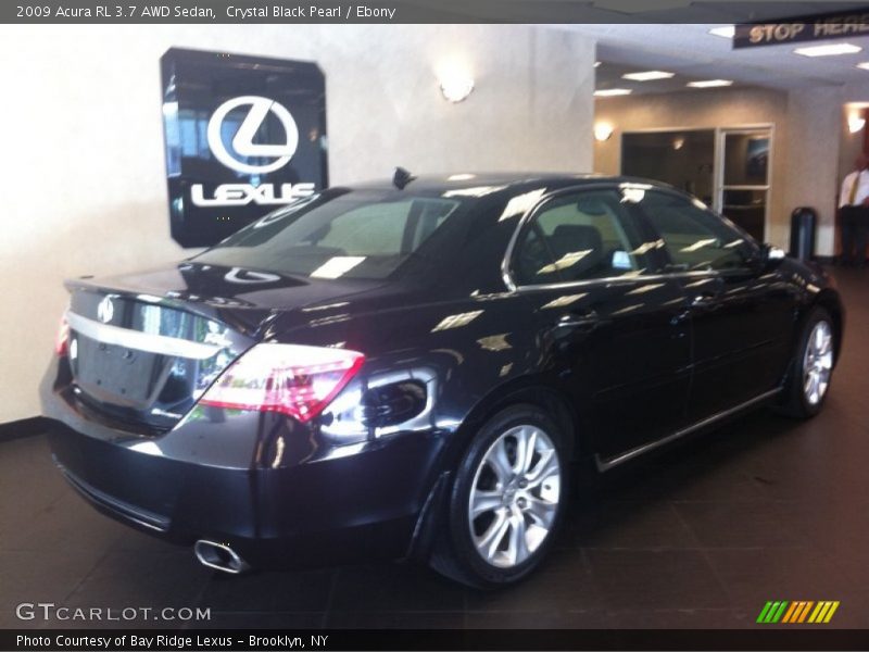 Crystal Black Pearl / Ebony 2009 Acura RL 3.7 AWD Sedan