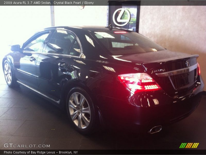 Crystal Black Pearl / Ebony 2009 Acura RL 3.7 AWD Sedan