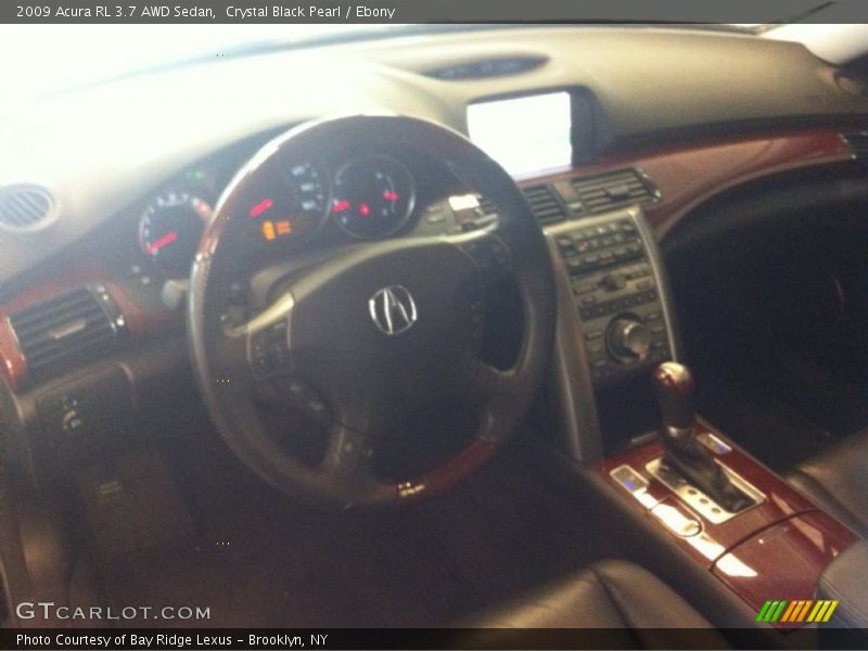 Crystal Black Pearl / Ebony 2009 Acura RL 3.7 AWD Sedan