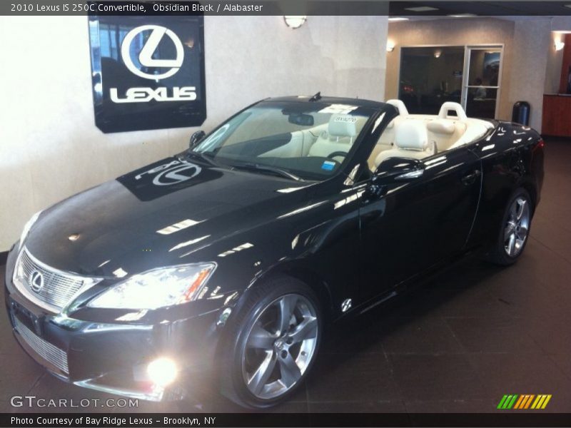 Obsidian Black / Alabaster 2010 Lexus IS 250C Convertible