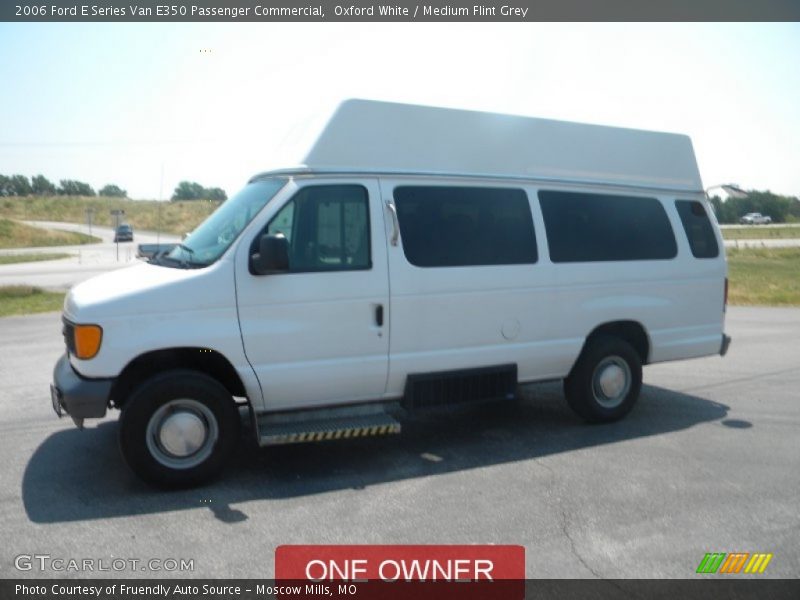 Oxford White / Medium Flint Grey 2006 Ford E Series Van E350 Passenger Commercial