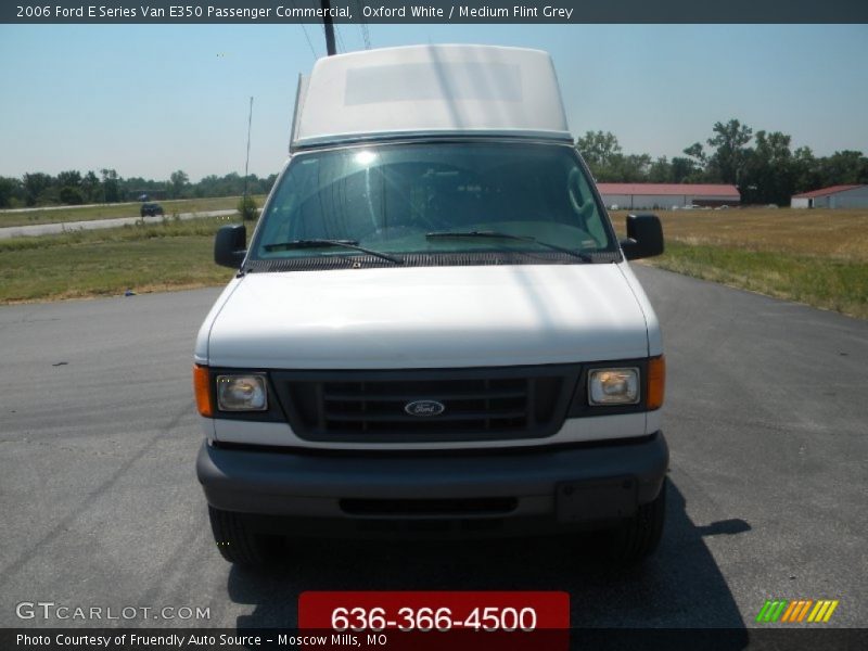 Oxford White / Medium Flint Grey 2006 Ford E Series Van E350 Passenger Commercial
