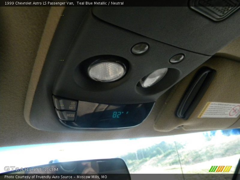 Teal Blue Metallic / Neutral 1999 Chevrolet Astro LS Passenger Van