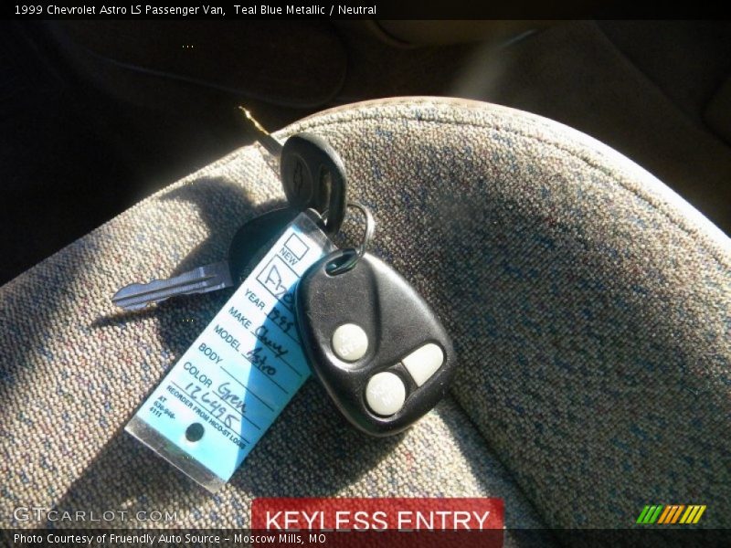 Teal Blue Metallic / Neutral 1999 Chevrolet Astro LS Passenger Van