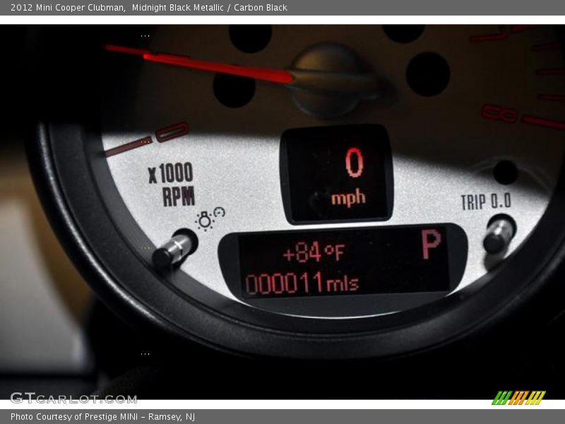Midnight Black Metallic / Carbon Black 2012 Mini Cooper Clubman
