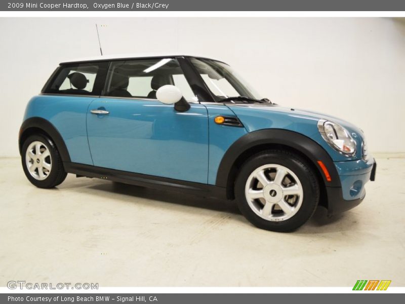 Oxygen Blue / Black/Grey 2009 Mini Cooper Hardtop