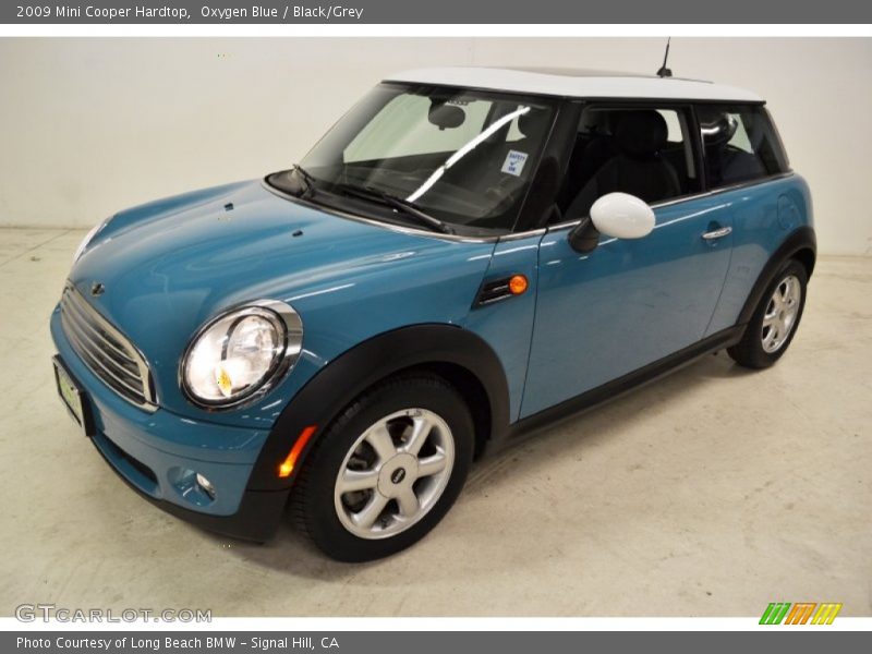 Oxygen Blue / Black/Grey 2009 Mini Cooper Hardtop