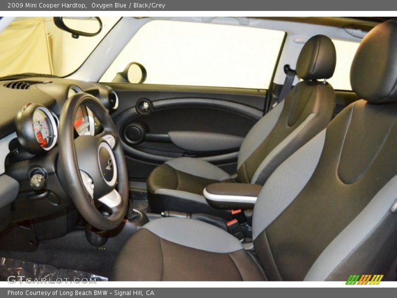 Oxygen Blue / Black/Grey 2009 Mini Cooper Hardtop