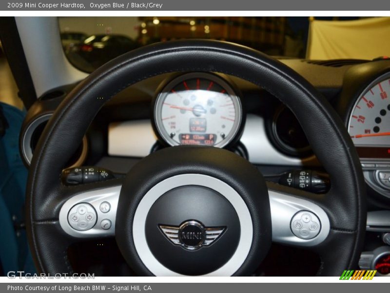 Oxygen Blue / Black/Grey 2009 Mini Cooper Hardtop
