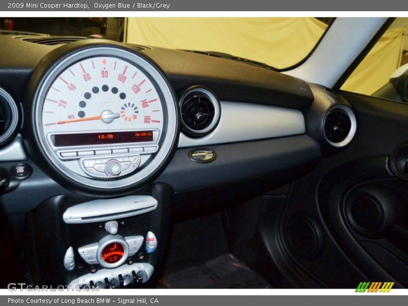 Oxygen Blue / Black/Grey 2009 Mini Cooper Hardtop