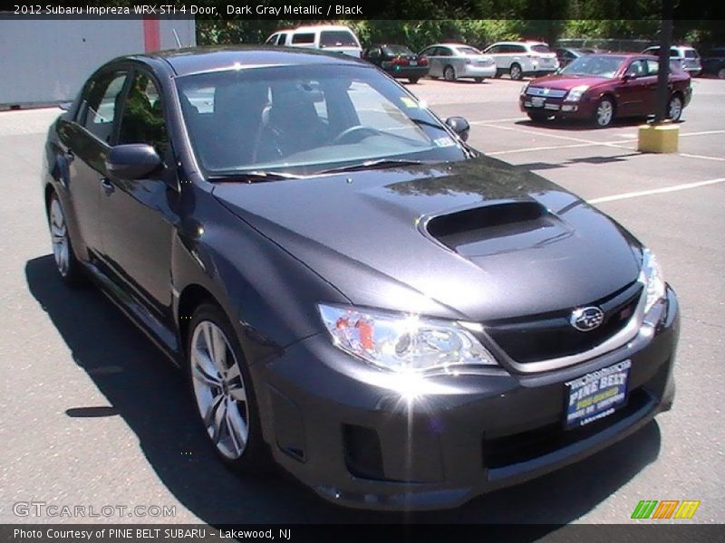 Dark Gray Metallic / Black 2012 Subaru Impreza WRX STi 4 Door
