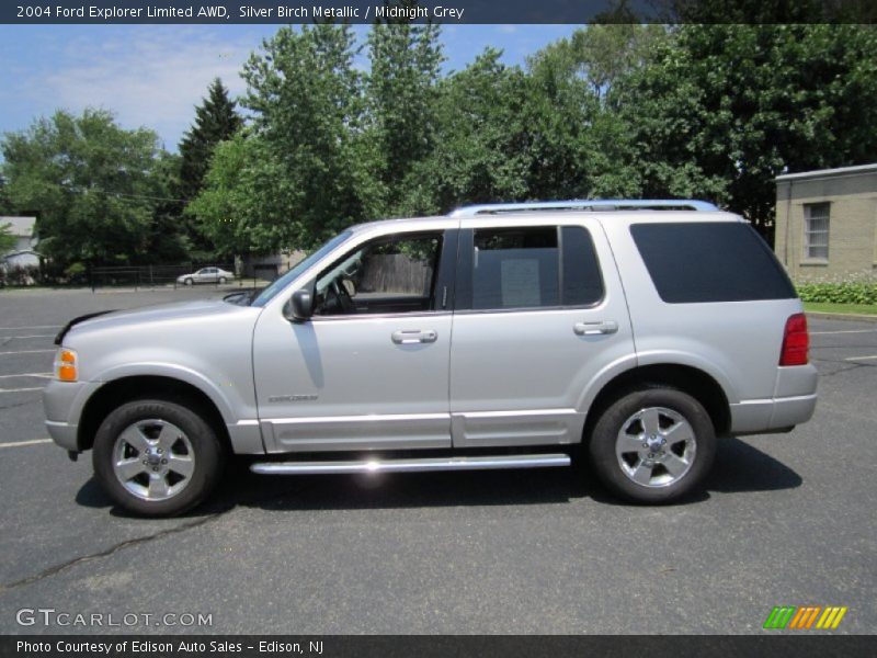Silver Birch Metallic / Midnight Grey 2004 Ford Explorer Limited AWD