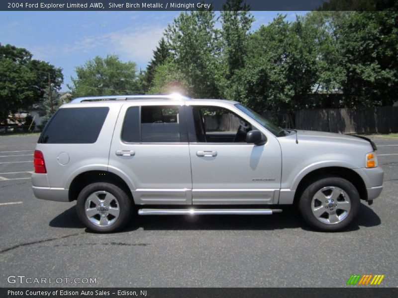 Silver Birch Metallic / Midnight Grey 2004 Ford Explorer Limited AWD