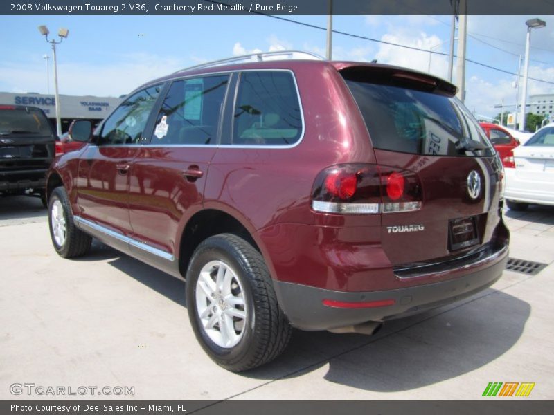Cranberry Red Metallic / Pure Beige 2008 Volkswagen Touareg 2 VR6