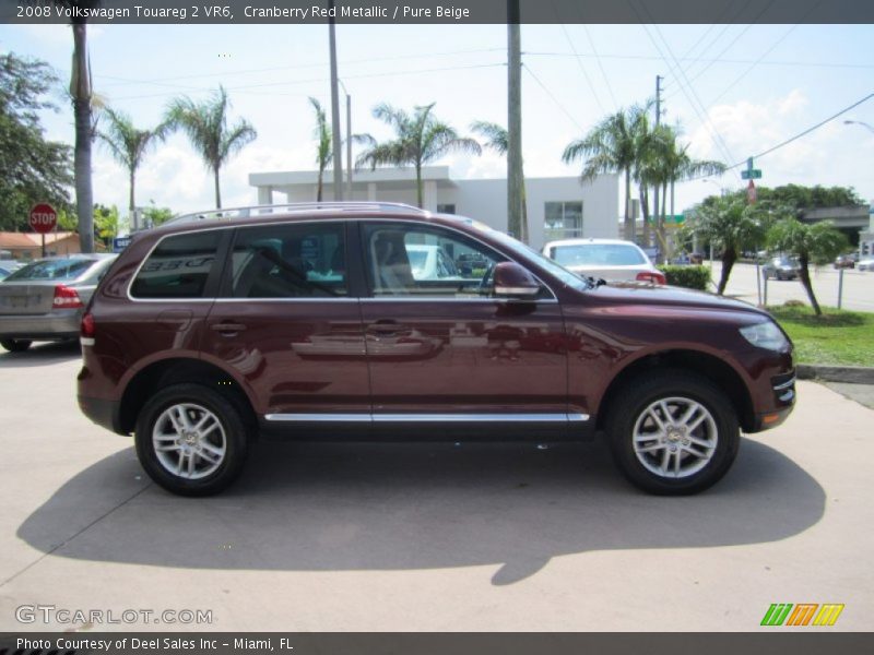 Cranberry Red Metallic / Pure Beige 2008 Volkswagen Touareg 2 VR6