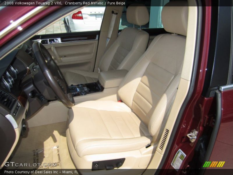 Cranberry Red Metallic / Pure Beige 2008 Volkswagen Touareg 2 VR6